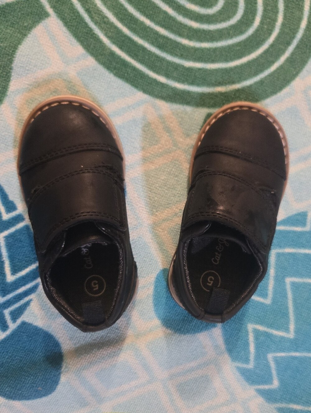 Children's Black Dress Slip-On Shoes